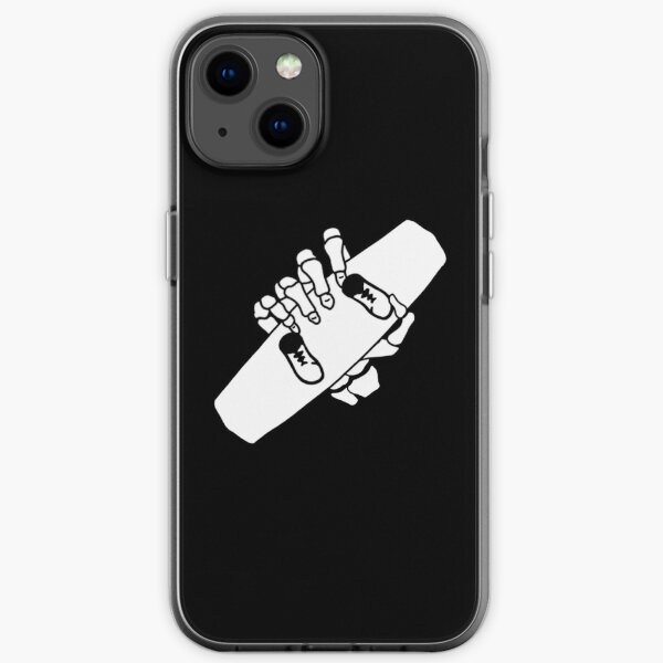 Skeleton hand wakeboard  iPhone Soft Case