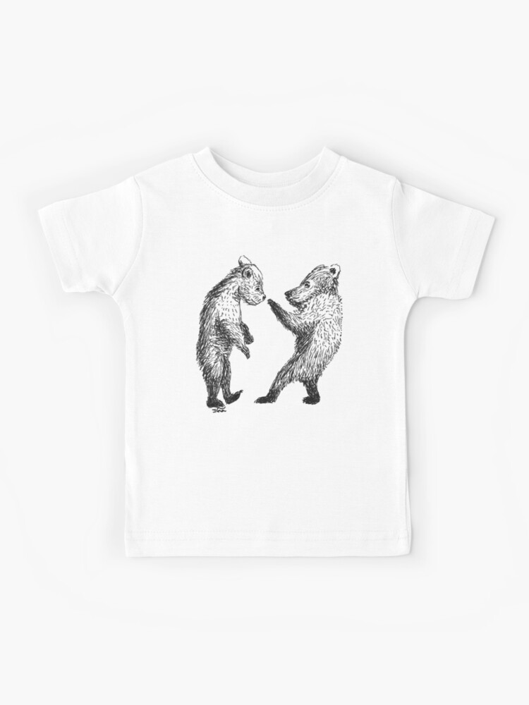 Black and white Bear Cubs Kids T-Shirt for Sale by fauniina
