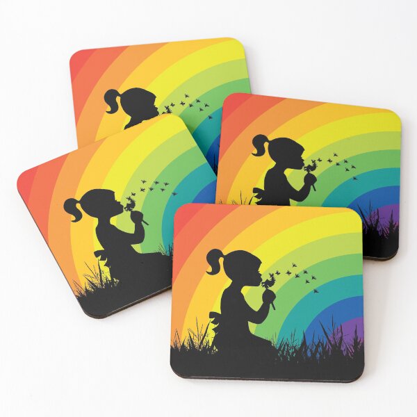 Item preview, Make A Wish Rainbow Girl & Dandelion designed and sold by STUDIO-72.