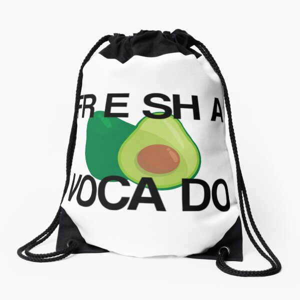 Fre Shavacado Fresh Avocado Funny Meme Drawstring Bag