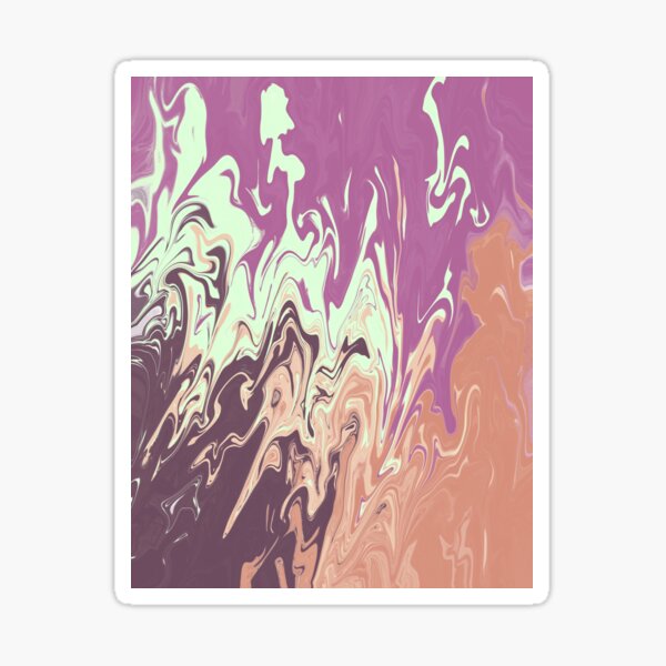 Abstract Marble Modern Art Sticker