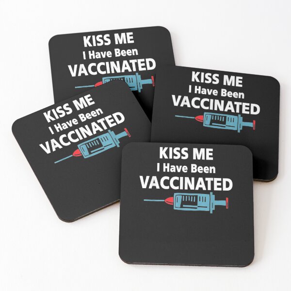 Item preview, Kiss Me I Have Been Vaccinated Shot Check Mark Graphic S  designed and sold by manidala.