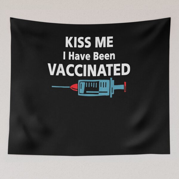 Item preview, Kiss Me I Have Been Vaccinated Shot Check Mark Graphic S  designed and sold by manidala.