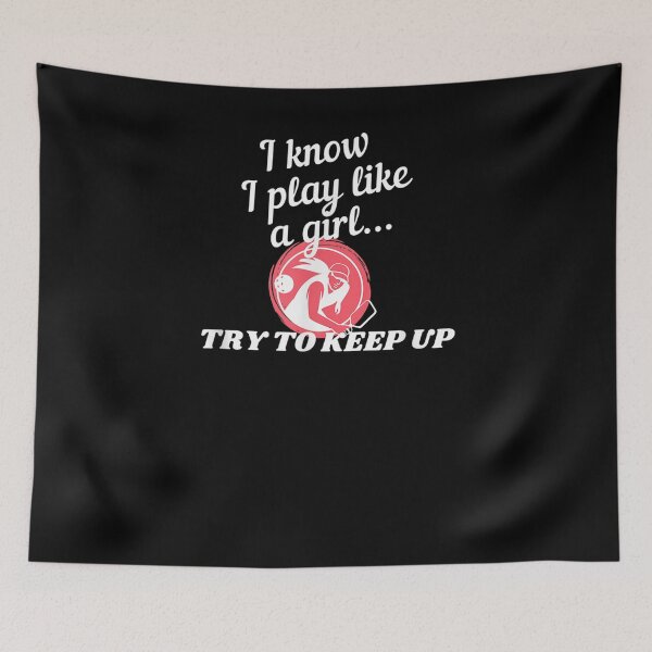 Item preview, Women's Play Like A Girl Funny Pickleball  designed and sold by manidala.
