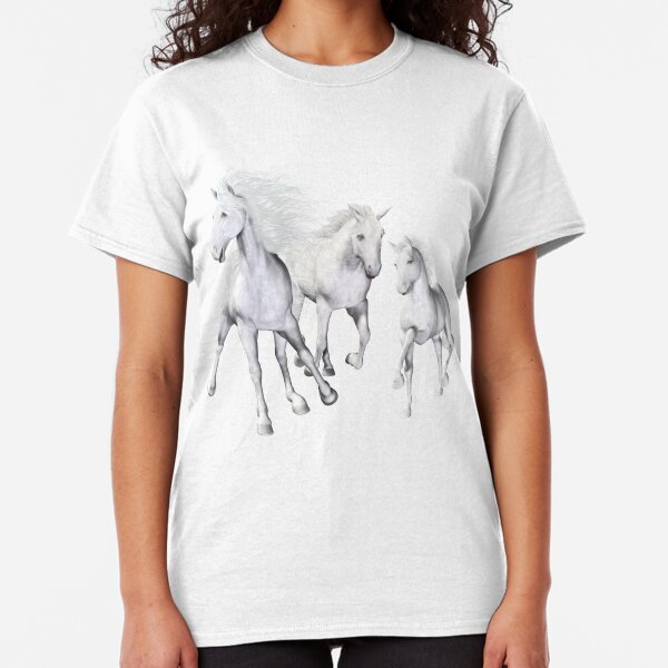 White Horses On The Beach Classic T-Shirt