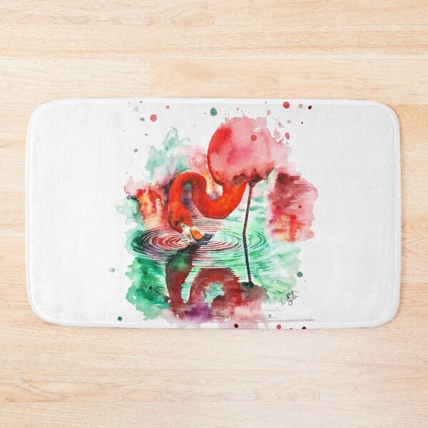 Item preview, Flamingo in watercolor designed and sold by Pappzauber.