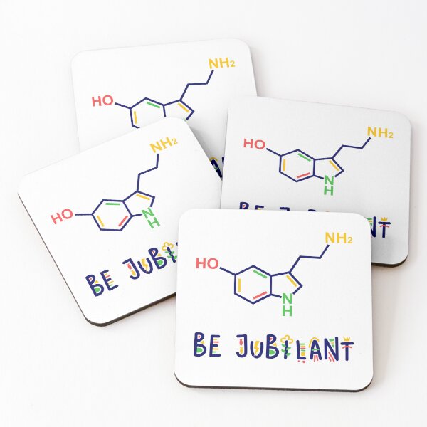 Item preview, Serotonin Happiness Molecule Chemical Structure designed and sold by Maria Garcia.