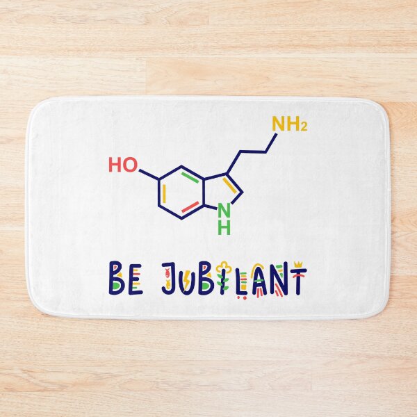 Item preview, Serotonin Happiness Molecule Chemical Structure designed and sold by Maria Garcia.