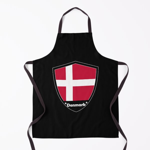 Item preview, Denmark Flag Badge designed and sold by Gina-Driada.