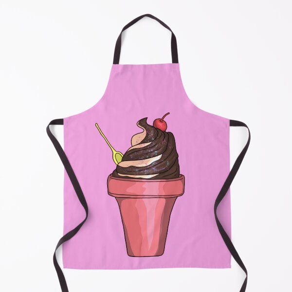 Item preview, Chocolate and vanilla frozen yogurt with sprinkles and cherry on top designed and sold by Miaart365.