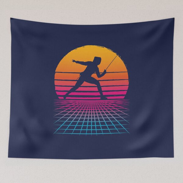 Item preview, Fencing Sport Vaporwave Japanese Japan designed and sold by jaygo.