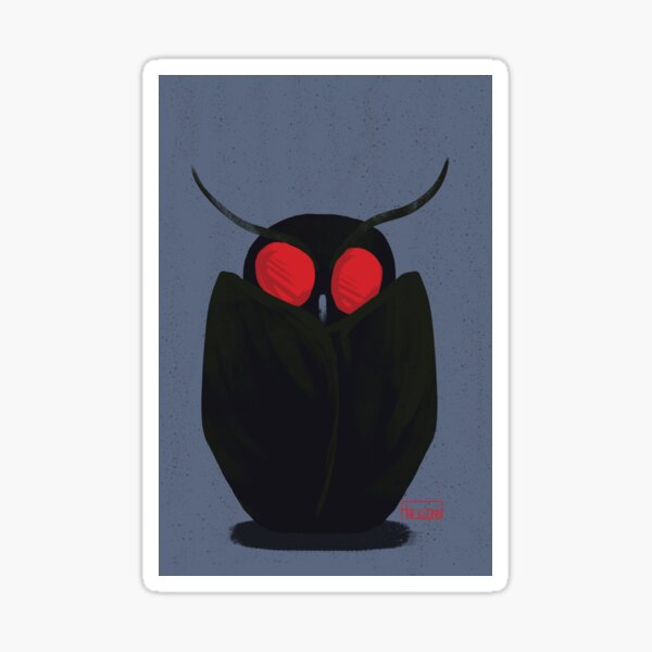Vista previa del artículo con la obra «Cute Mothman», diseñado y vendido por halkuonn-.