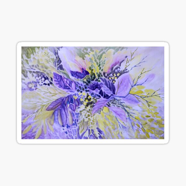 Floral in Mauve Sticker