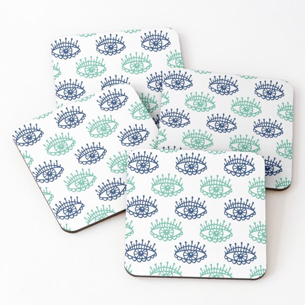 Item preview, Evil Eyes Blue Pattern Lucky Charm Symbol designed and sold by Julie Erin Designs.