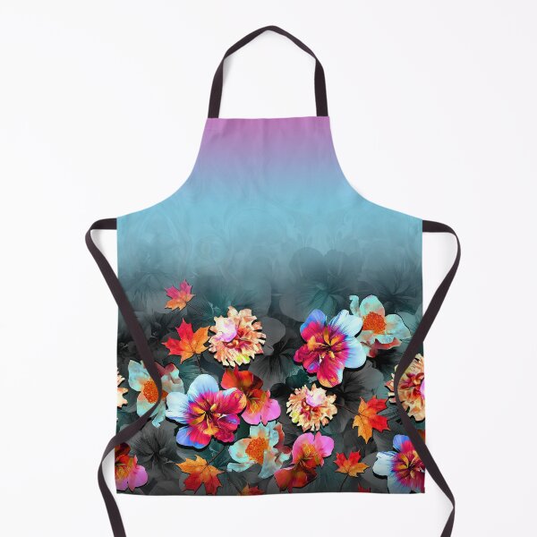 Item preview, colorful abstract digital flowers design background designed and sold by mahekstudio.