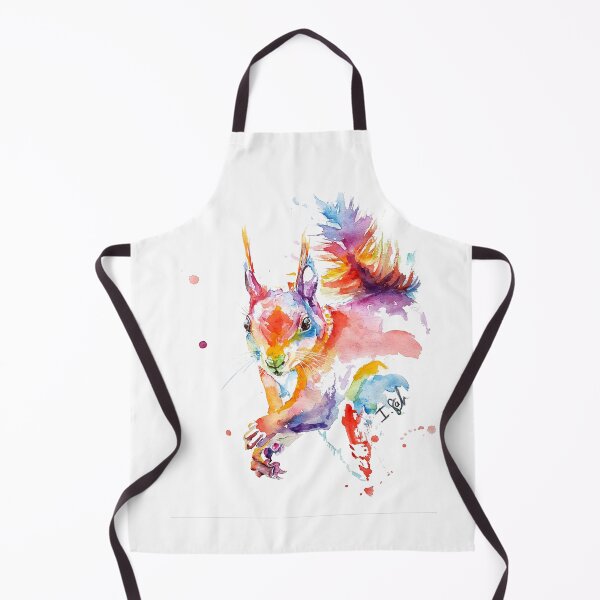 Item preview, Colorful watercolor squirrel designed and sold by Pappzauber.