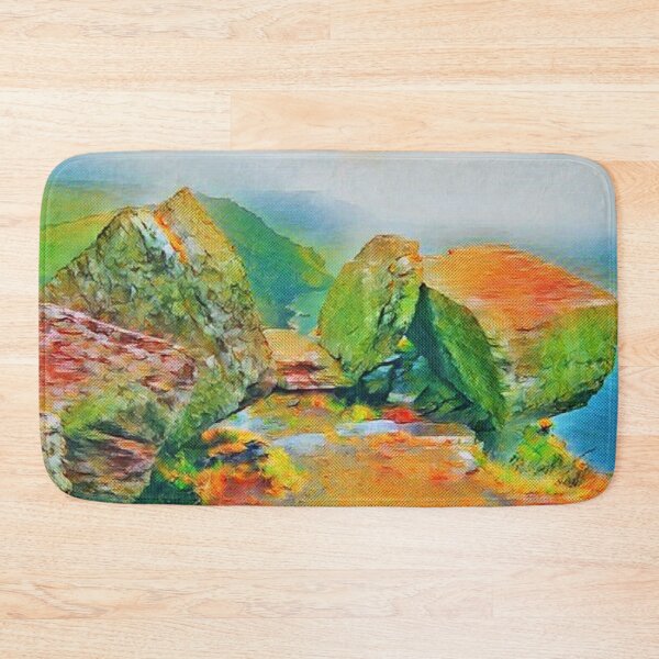 Item preview, Exmoor national parks abstract valley of the rocks designed and sold by TrippyEarth.