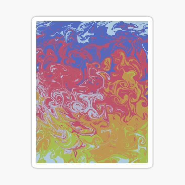 Abstract Modern Marble Art Sticker