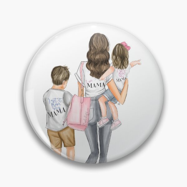 Item preview, I got it from my mama, brunette mom, brunette toddler girl, brunette big boy designed and sold by LadieKatie.