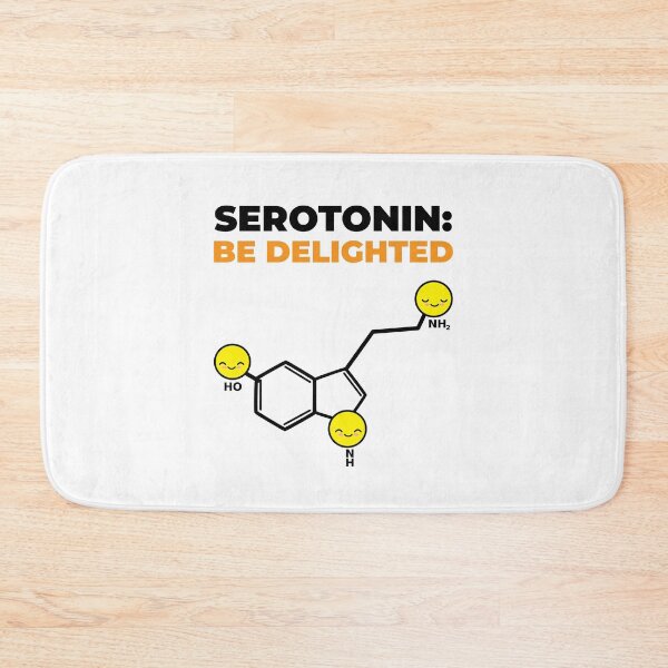 Item preview, Serotonin Be Delighted Molecule Chemical Structure designed and sold by Maria Garcia.