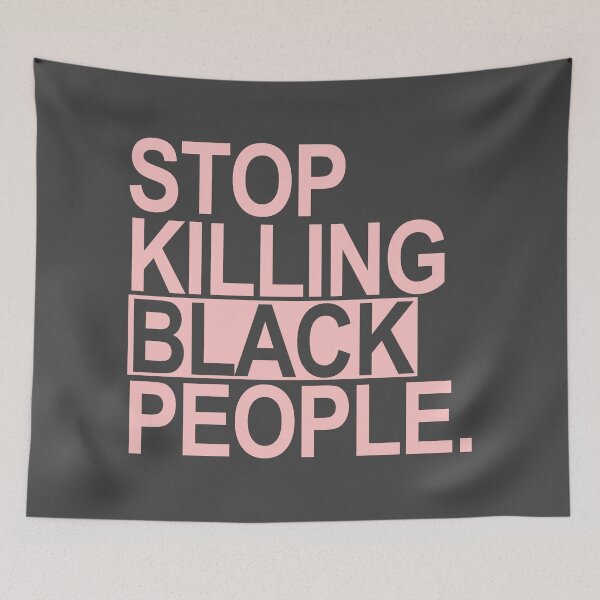 Item preview, Stop killing Black People (dusty pink) designed and sold by Thelittlelord.