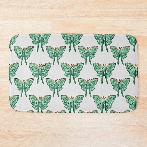 Item preview, Luna Moth Butterfly Mint and Gold designed and sold by Julie Erin Designs.