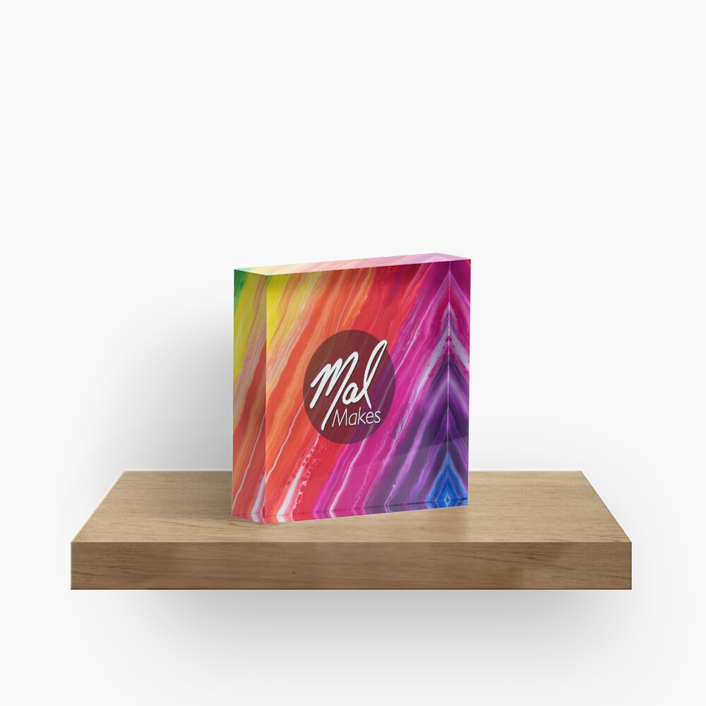 MalMakes Logo Acrylic Block