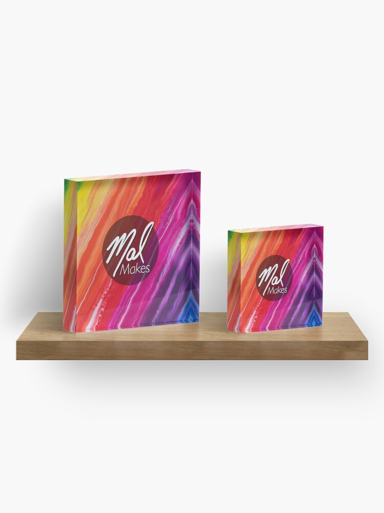 Alternate view of MalMakes Logo Acrylic Block