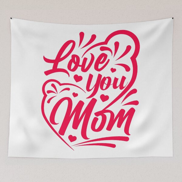 Item preview, Love you MOM, you are the best - Red designed and sold by Schuva.