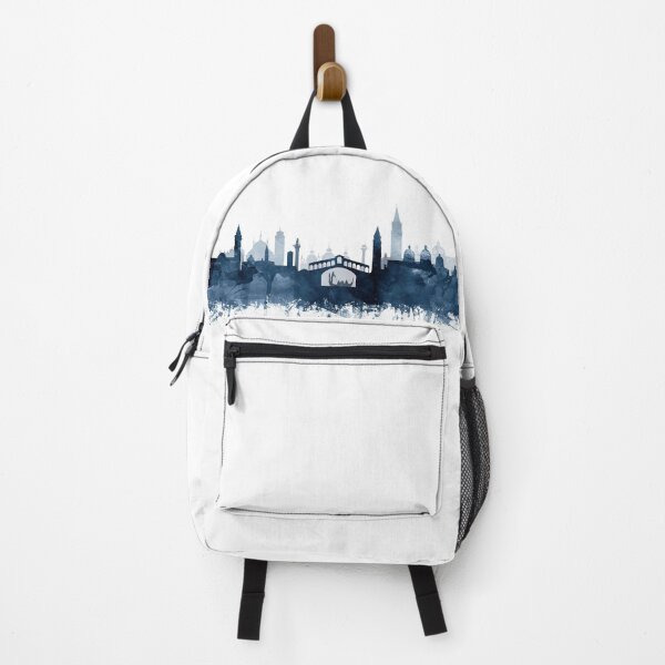Item preview, Venice Skyline Watercolor Navy Blue by Zouzounio Art designed and sold by zouzounioart.