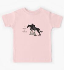 I'd Rather Be Riding! Equestrian T-Shirts & Hoodies Kids Tee