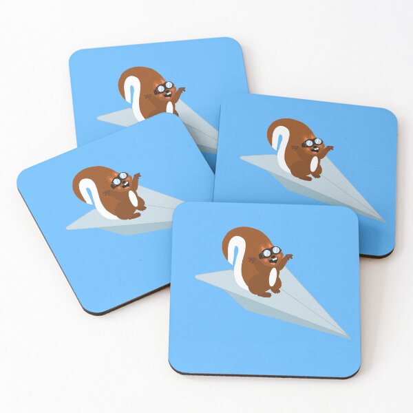 Item preview, Flying Squirrel on a Paper Airplane  designed and sold by LeahsColorBox.