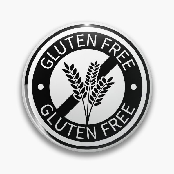 Item preview, Black gluten free circle logo designed and sold by GlutenFreeTee.