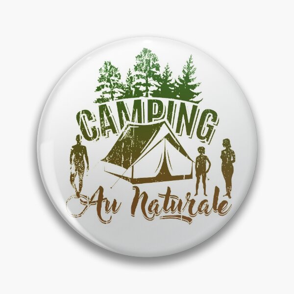 Item preview, Camping Au Naturale Naturist Nudist Lifestyle Campers Design designed and sold by NaturistGifts.