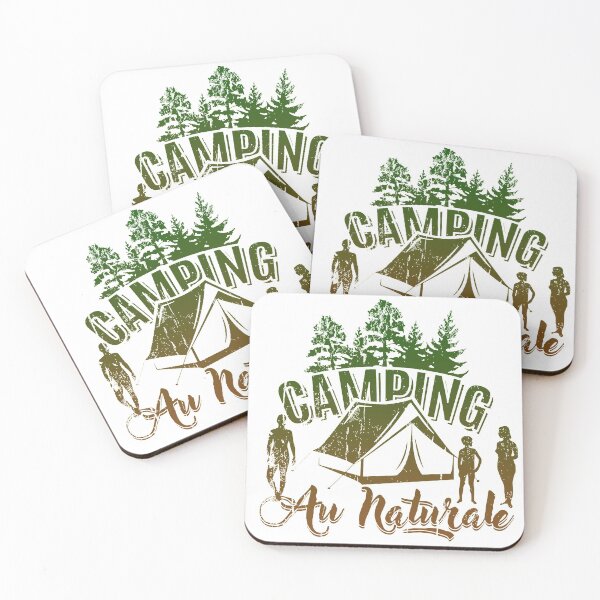 Item preview, Camping Au Naturale Naturist Nudist Lifestyle Campers Design designed and sold by NaturistGifts.