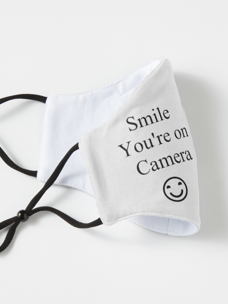Alternate view of Smile You're on Camera Sign Mask