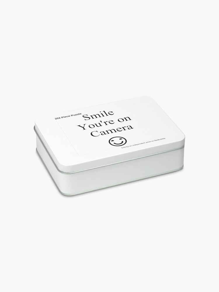 Alternate view of Smile You're on Camera Sign Jigsaw Puzzle