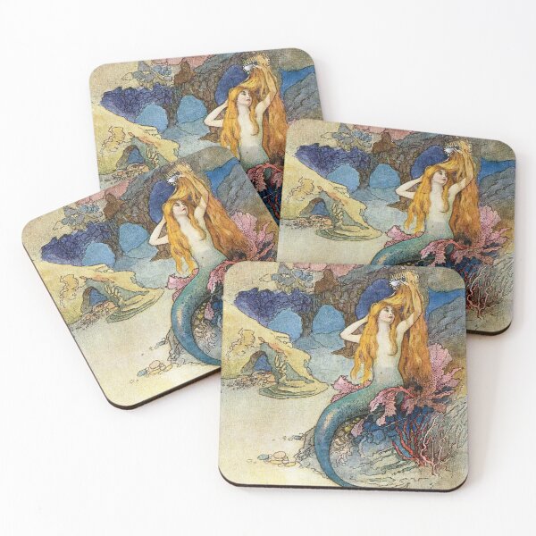 Item preview, “The Mermaid” by Warwick Goble designed and sold by PatricianneK.