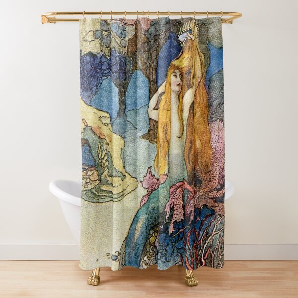 Funny By Ho Me Lili Shower Curtain Set Hippie Cat Riding Weird Shark  Fishing On Ocean Wave For Bathroom Decoration With Hooks - AliExpress