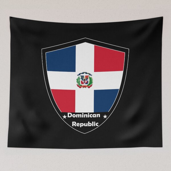 Item preview, Dominican Republic Flag Badge designed and sold by Gina-Driada.