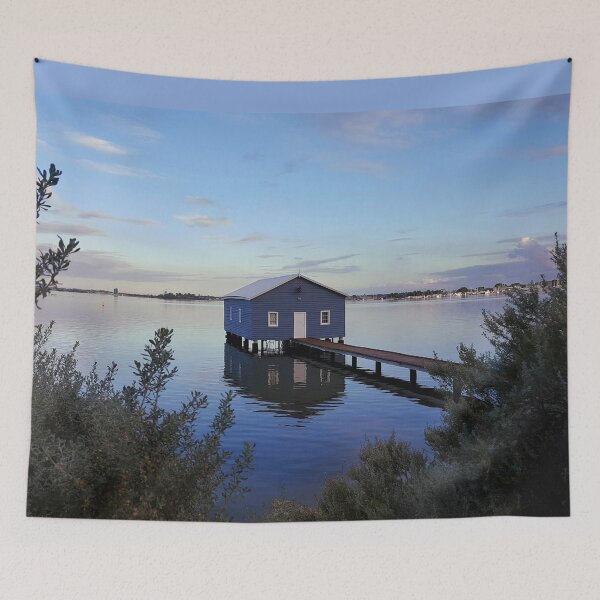 Artikelvorschau, Crawley Edge Blue Boatshed, Perth entworfen und verkauft von KirstyNadineArt.