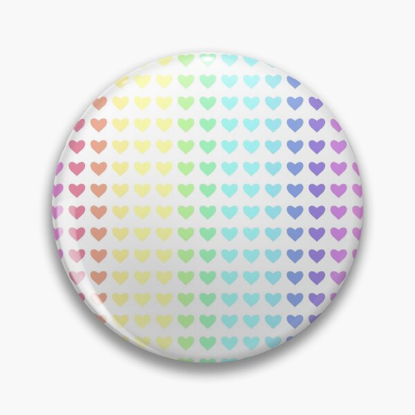 Item preview, Muted Pale Rainbow Heart Seamless Pattern designed and sold by Kaleiope Studio.