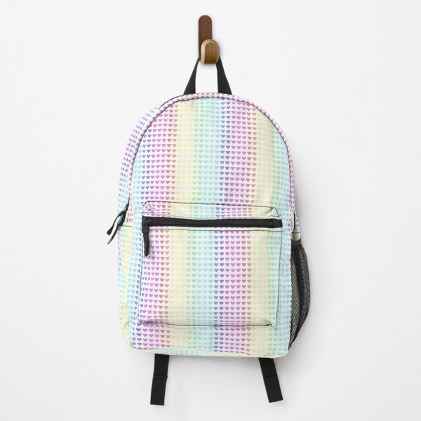 Item preview, Muted Pale Rainbow Heart Seamless Pattern designed and sold by Kaleiope Studio.