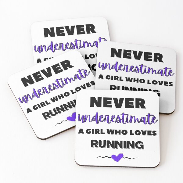Item preview, Never underestimate a girl who loves running designed and sold by TheGreenGoat.