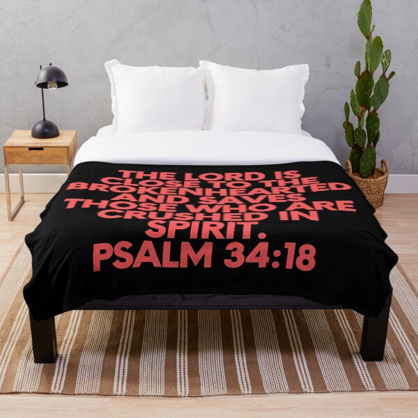 Aperçu de l'œuvre Verset biblique Psaume 34:18 créée et vendue par Prayingwarrior.
