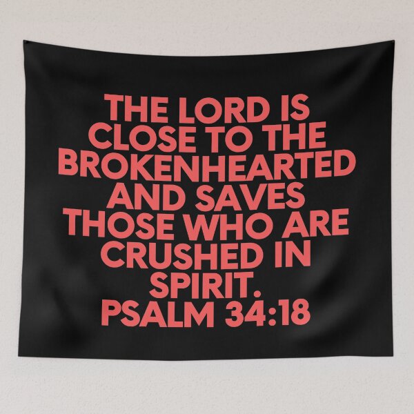 Item preview, Bible Verse Psalm 34:18 designed and sold by Prayingwarrior.