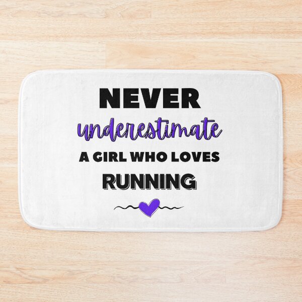 Item preview, Never underestimate a girl who loves running designed and sold by TheGreenGoat.