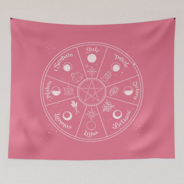 Item preview, Wheel Of The Year Pink designed and sold by WitchyBusiness1.