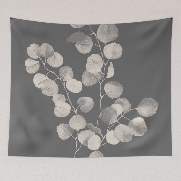 Item preview, eucalyptus art, gray art, botanical art designed and sold by StudioArtNew.