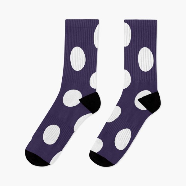 Item preview, Large WHITE & NAVY BLUE POLKA DOTS designed and sold by RachelMacht.